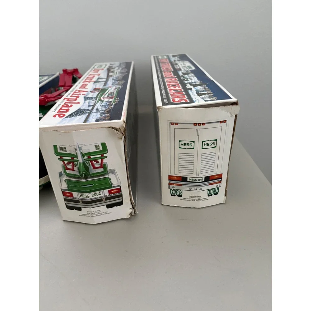 VTG Hess Toy Truck Lot 1992-2003 Rescue Fire Truck Airplane Racecars with Boxes